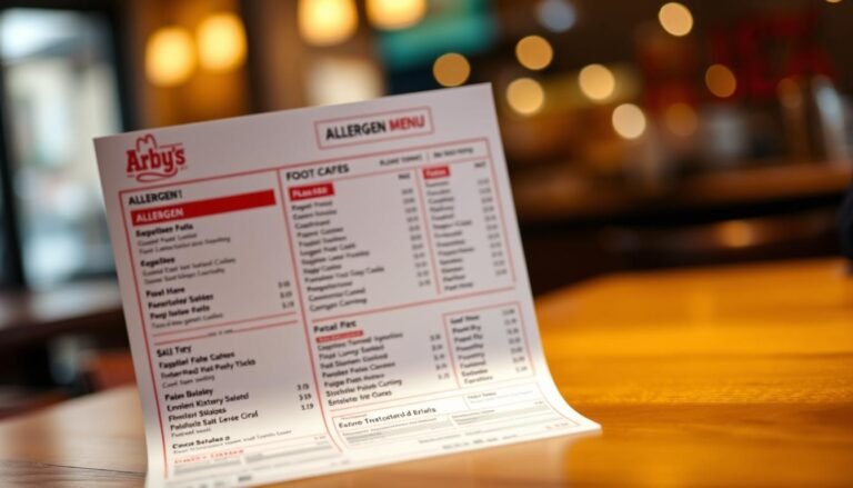 arby's allergen menu