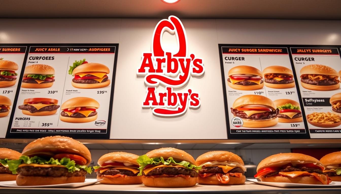 arby's burger menu