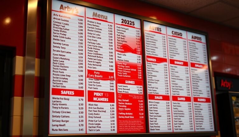 arby's menu with prices