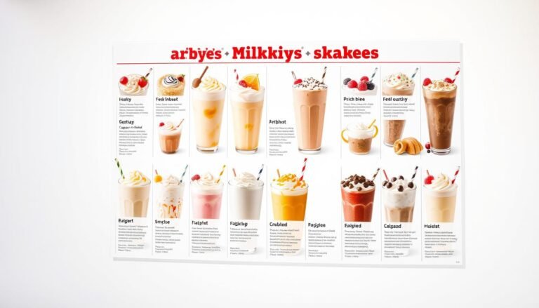 arby's milkshakes menu with prices