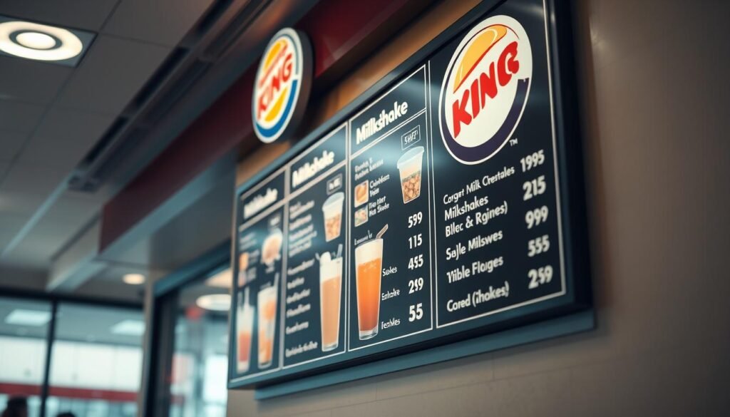 burger king milkshake prices