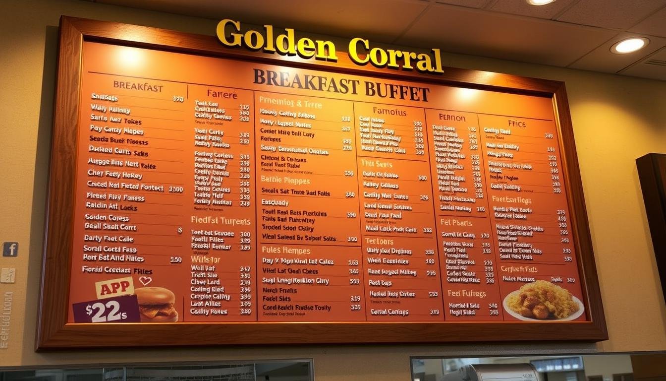 golden corral breakfast menu with prices