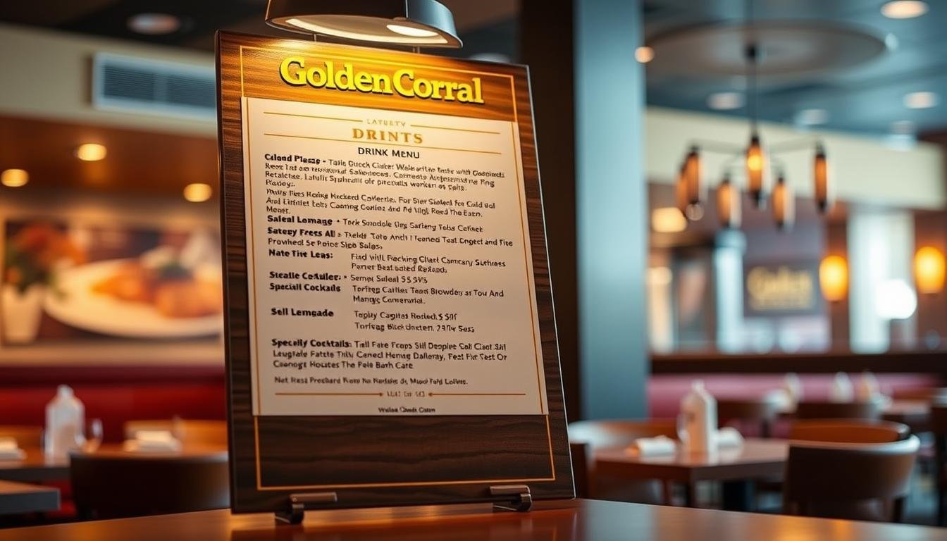 golden corral drink menu