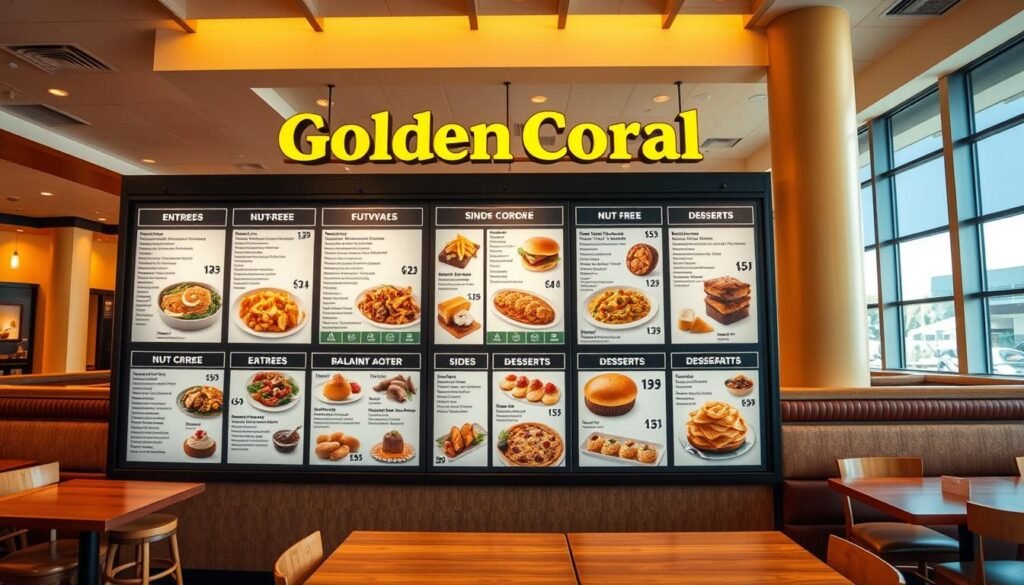 nut-free menu golden corral