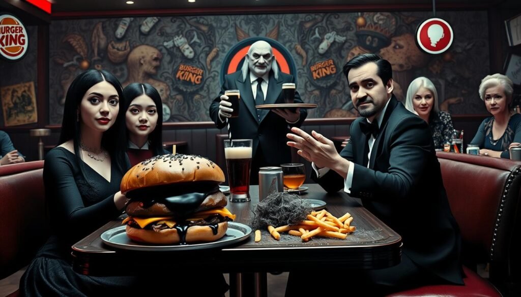 burger king addams family menu