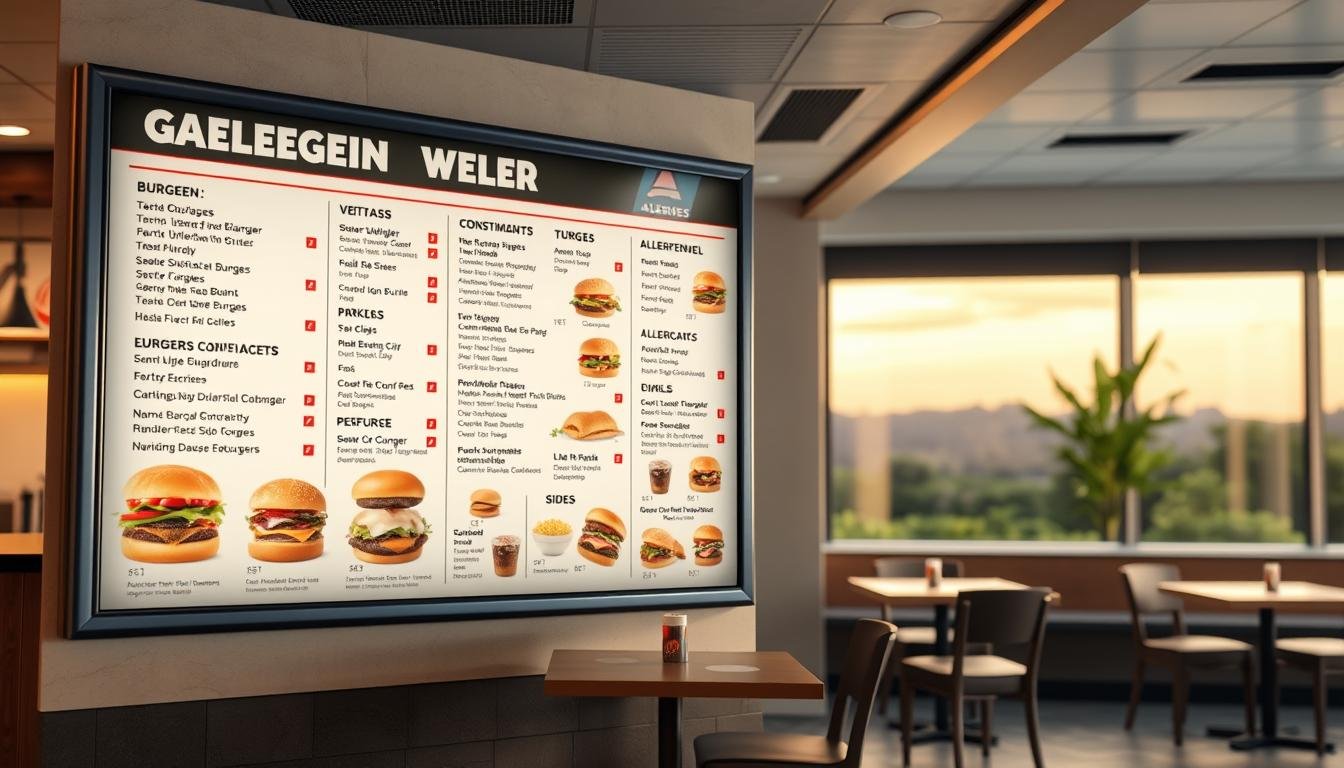 burger king allergen menu