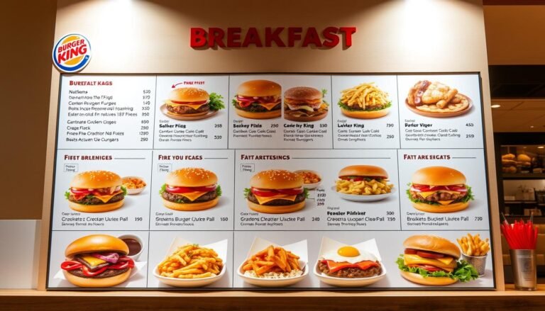 burger king breakfast menu with pictures
