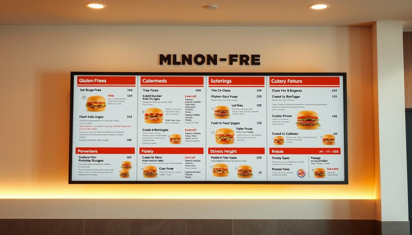 burger king gluten free menu