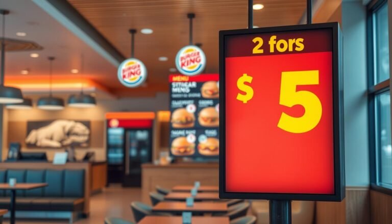 burger king menu prices 2 for $5