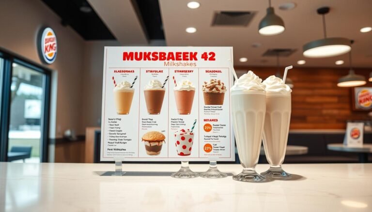burger king milkshakes menu
