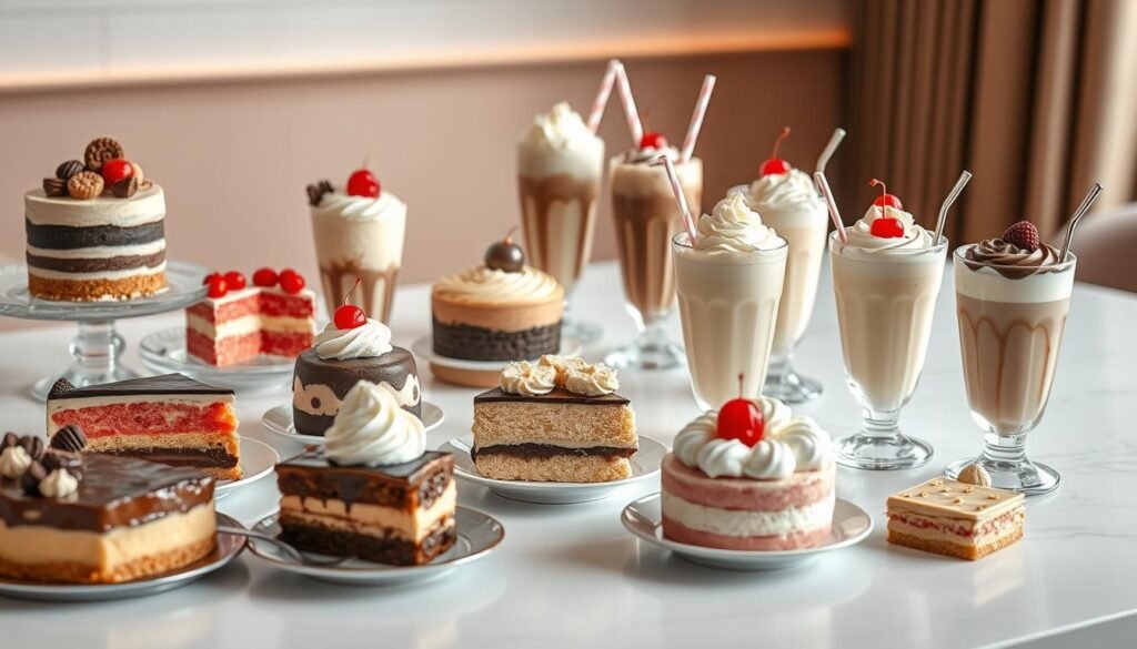 desserts and shakes