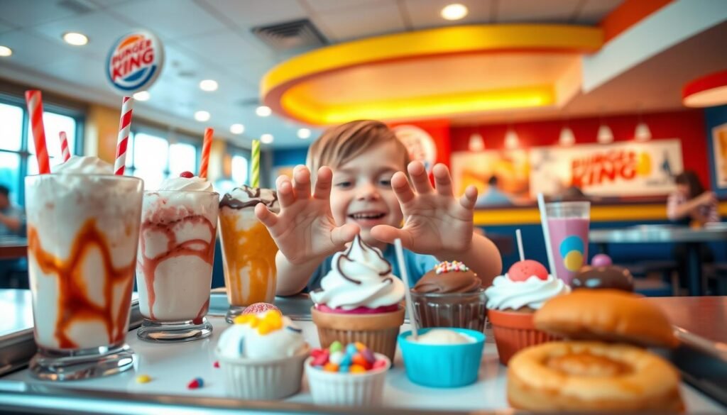 kids desserts at burger king